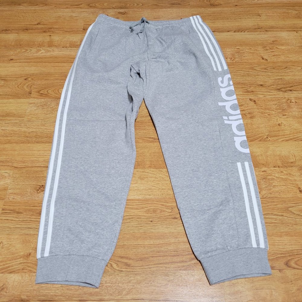 Adidas Essentials Sweatpants Heather Gray   FL0295   MENS SIZE XL